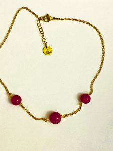 طوق (گردنبندتک) عقیق یمنی 