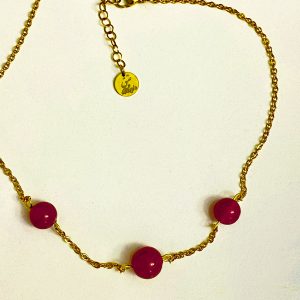 طوق (گردنبندتک) عقیق یمنی